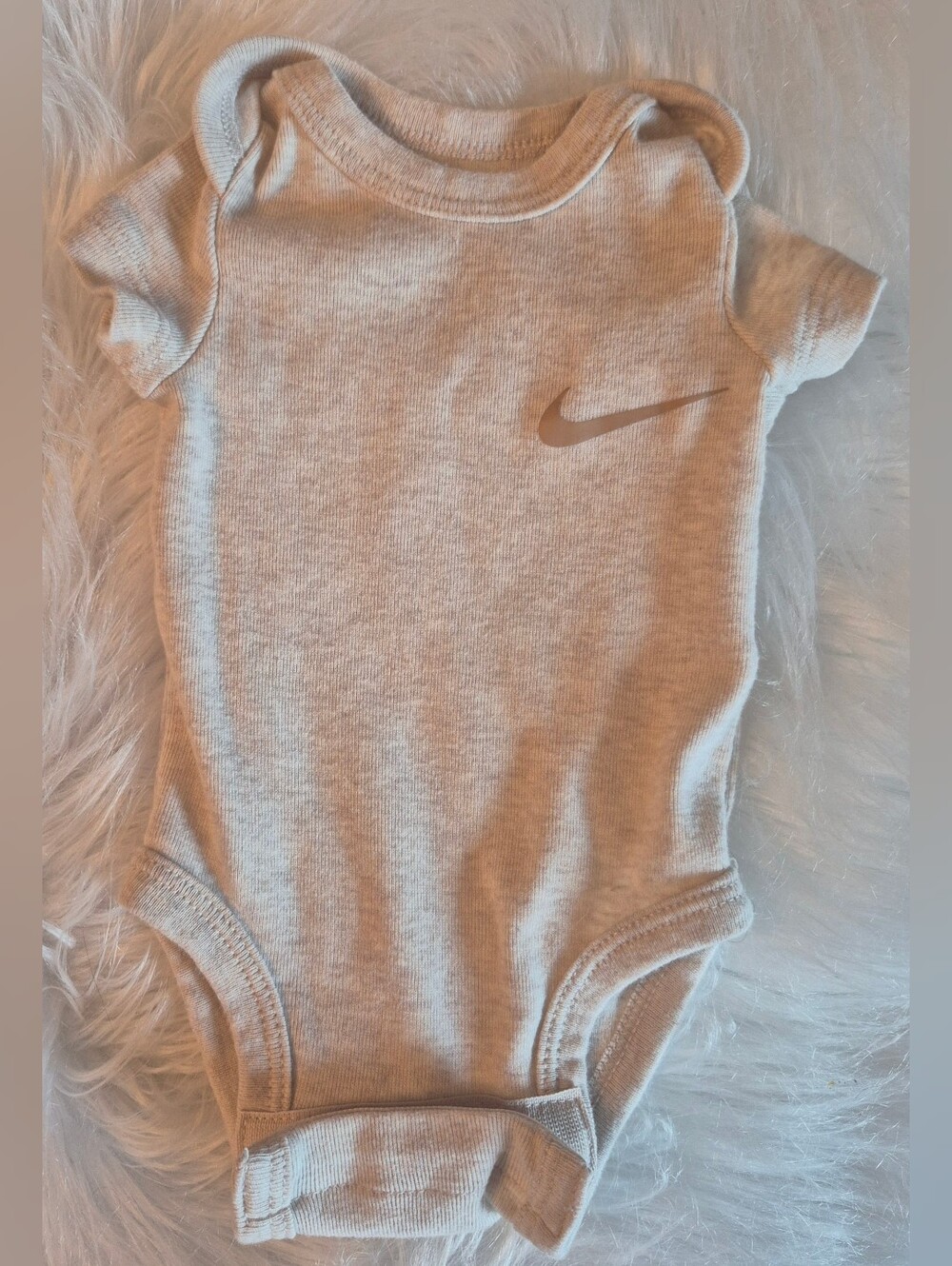 Baby Nike Minnie Me Onesie Beige